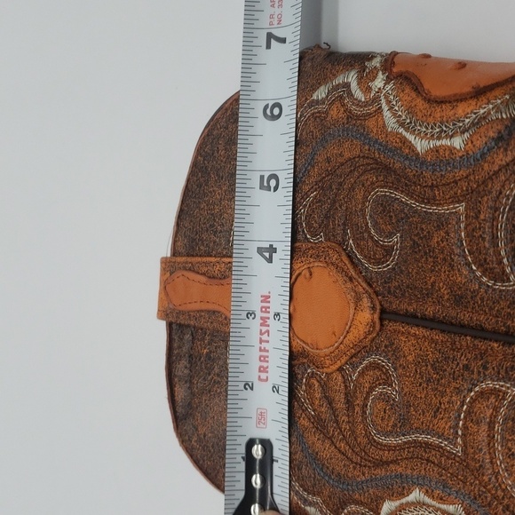 795- Handcrafted Women's Boots Genuine Leather Made In Mexico Size 7.5 - Picture 10 of 14